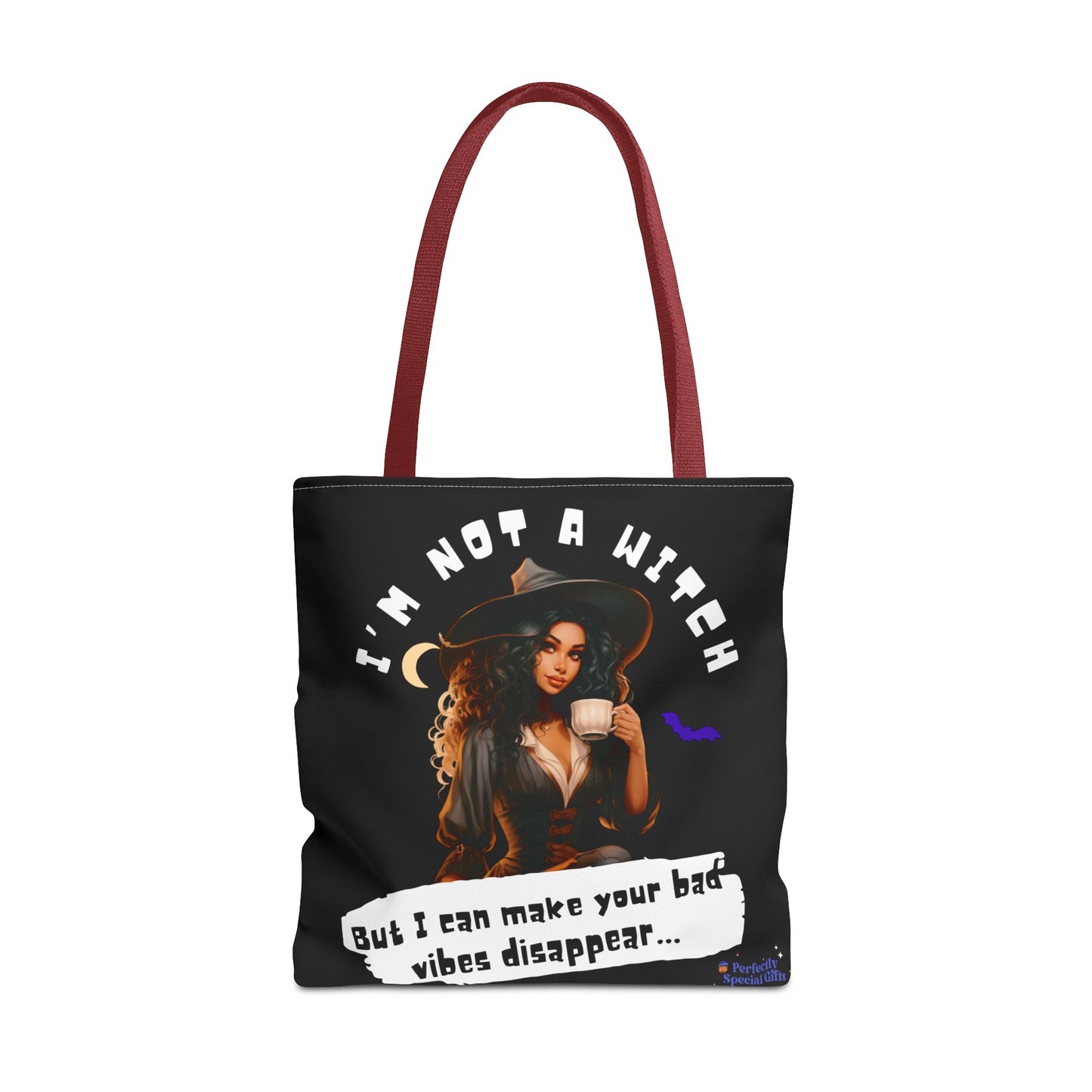 Bad Vibes Be Gone! Black Tote Bag