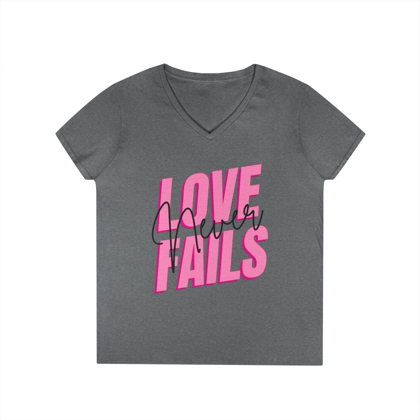 Love Never Fails T-Shirt – Encouragement for Moms with Real Lives