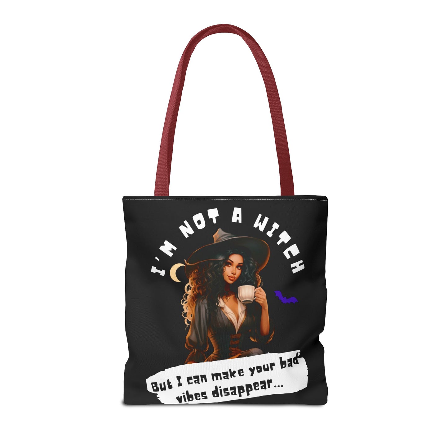 Bad Vibes Be Gone! Black Tote Bag