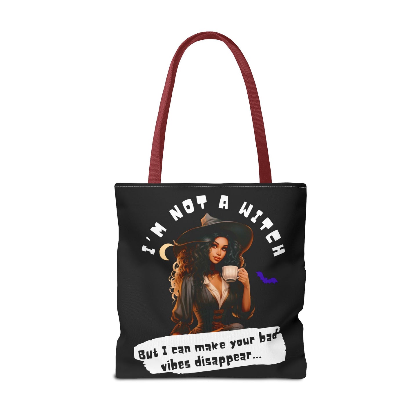 Bad Vibes Be Gone! Black Tote Bag